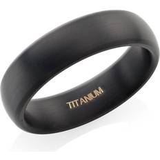 Matte - Men Rings Beaverbrooks Beaverbrooks Men's Titanium Black Matt Ring