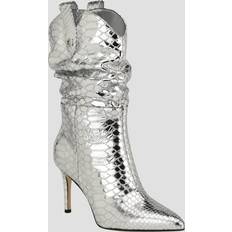 Guess Boots Guess Benisa Western Slouch Booties Silver