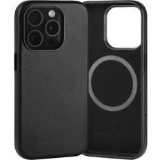 Bumpers Torro iPhone 15 Pro Slimline Leather Bumper Case MagSafe Charging Black