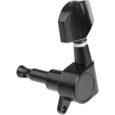 Black Tuning Equipment Tlily 6 Pieces Black Sealed electric Tuning Pegs Tuner Machine Head 3R 3L acoustic guitar