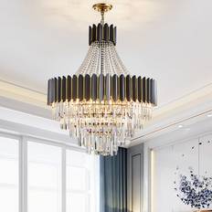 Rosdorf Park Dreher 11-Light Crystal Pendant Lamp