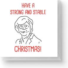 Festprodukter By IWOOT Have A Strong and Stable Christmas Square Greetings Card 14.8cm x 14.8cm