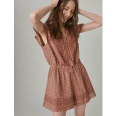 Lucky Brand Women Jumpsuits & Overalls Lucky Brand Womens Eyelet Romper