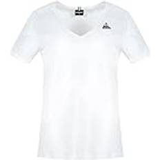 Donna Magliette Le Coq Sportif Maglietta Ess Tee - Blanc