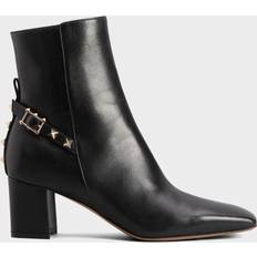 Valentino Garavani Ankle Boots Valentino Garavani Nappa Leather Rockstud Ankle Boots - Black