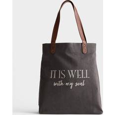 Leather - Woman Fabric Tote Bags Dayspring It Is Well With My Soul Canvas Tote Bag