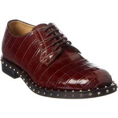 Valentino Garavani Oxford Valentino Garavani Rockstud Croc-Embossed Leather Oxford