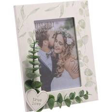 Celebrations Love Story 'True Love' with Leaves Photo Frame