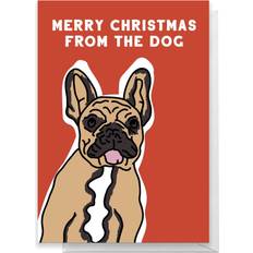Festprodukter By IWOOT Merry Christmas From The Dog Greetings Card Large Card