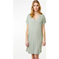 Damen - Grau Negligés CCDK Copenhagen Malu S/S Dress Kvinde Korte Kjoler Viskose hos Magasin Iceberg Green