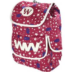 Red - Women School Bags ASAB Backpack Bag Lips Stars RED