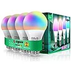 Nous P3Z ZigBee glödlampa e27 LED varmvit – RGB tuya smart liv dimbar glödlampa lampa med fjärrkontroll dekor tillbehör dimbara lampor lampor lampor Alexa echo Google Home assistant