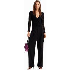Desigual Underkläder Desigual Velvet zebra bodysuit BLACK