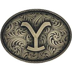 Yellow Belts Montana Silversmiths Embellished Logo Attitude Belt Buckle A913YEL