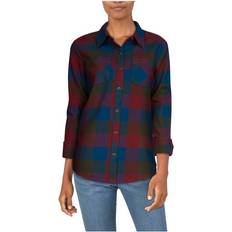 Natural - Women Shirts Natural Reflections Flannel Long-Sleeve Shirt for Ladies Deep Depths Buffalo Plaid