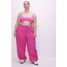 Good American Pants Good American Women's Parachute Pants Malibu Pink, by Khloé Kardashian