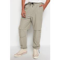 Men's Herren Gerade Jogger Normale Taille Hose Shorts - Light Khaki