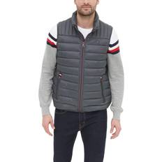 Tommy Hilfiger Men Vests Tommy Hilfiger Men's Quilted Vest Charcoal Charcoal