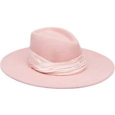 Silk Headgear Eugenia Kim Harlowe Wide-Brim Felt Fedora Hat ROSE