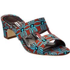 Canvas Heeled Sandals Manolo Blahnik Chus 50 Canvas Sandal -