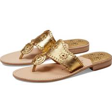 Jack Rogers Flat Sandal Gold/Gold Women's Sandals Gold