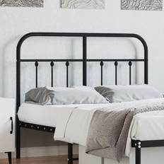 vidaXL black, 120 Metal Headboard Bed