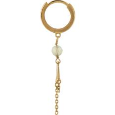 Transparent Smycken Stine A Huggie With Clear & Chains Förgyllt-Silver 925
