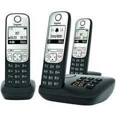 Gigaset A690A Trio Analog/DECT telephone Caller ID Black