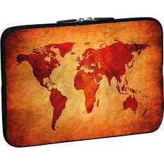 PEDEA Laptop Case Sleeve for up to inch, Global Map