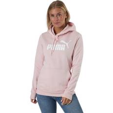 Puma Pulls Puma Ess Logo Hoodie Fl - Rosa