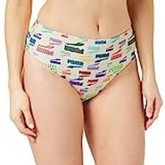 White Bikini Bottoms Puma Damen High Waist Brief Bikini Bottoms, White Combo