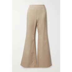 Acne Studios Trousers & Shorts Acne Studios Flared Stretch Cotton Twill Pants - Beige