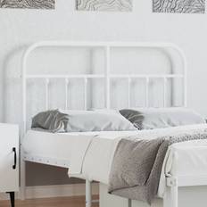 120cm - Metal Bed Frames vidaXL white, 120 Metal Headboard Bed Header Bed Headboard