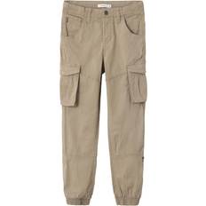 Name It Pantalons Name It Kid's Regular Fit Cargo Pants - Elephant Skin