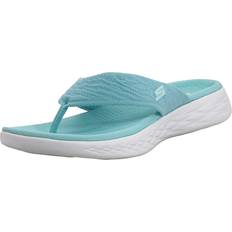 Turquoise - Women Flip-Flops Skechers Women's On-The-go 600-Sunny Flip-Flop, Turquoise