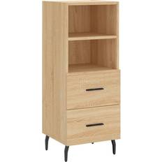 Deuren Dressoirs vidaXL Dressoir 34.5 x 34 x 90 cm Bewerkt Hout Sonoma Eiken