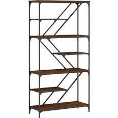 VidaXL Scaffali per libri vidaXL Libreria Rovere Marrone 91x36x176cm Legno Multistrato e Acciaiocod Mxl 107299 Scaffale per libri