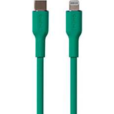 Puro Kabler Puro Icon Soft Lightning Kabel 1,5m USB-C/Lightning Grøn