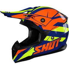 Shot Pulse Revenge Motocross Helmet, blue-orange, M, blue-orange