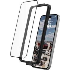 UAG Protecteurs d'Écran UAG Screen Protector for iPhone 15 [6.1 in] Clear/Black Protection d'écran pour téléphone portable verre couleur de cadre noir pour