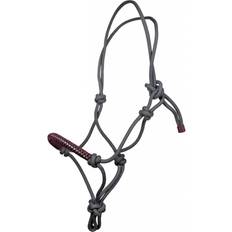 HKM Tøjler & Tilbehør HKM Strass Trensenzaum-Sets Dunkelgrau/Weinbeere Warmblut