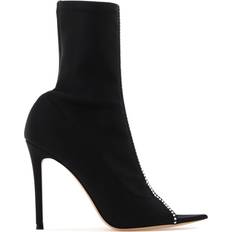 Lycra Boots Gianvito Rossi Hiroko 105 Lycra Vinyl Bootie - Crystal