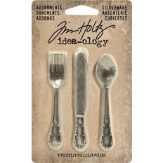 Advantus Idea-Ology Metal Adornments 2.5 9/Pkg Antique Nickel Silverware