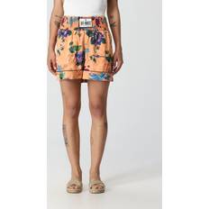 Off-White Shorts Off-White Satin Logo-Patch Shorts - Ferskenorange