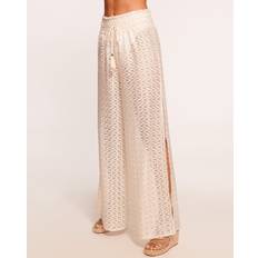 Trousers & Shorts Ramy Brook Glora High Rise Coverup Pant in White Zigzag WHITE ZIGZAG