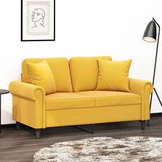 Tessili vidaXL Cuscini Decorativi 2 pz Giallo 40x40 cm in Vellutocod MXL 126522 Giallo (40x)