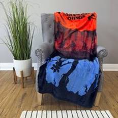 Stranger Things Midnight Fleece Blankets Black