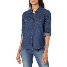 Levi's Women Shirts Levi's Ultimate Western Shirt Chambray Plus Size Women's 1X