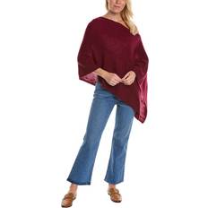 Gray - Women Capes & Ponchos In2 by InCashmere Ribbed Cashmere Poncho