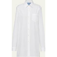 Prada Cotton Mini Shirt Dress - White